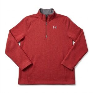 Under Armour‎ Storm Caliber 1/4 Zip Fleece Pullover Men's XL Red Style 1238297